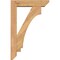 Ekena Millwork Imperial Slat Smooth Bracket w/ Offset Brace, Western Red Cedar, 5 1/2"W x 22"D x 34"H BKT0604X22X34IMP06SWR - alternate 2